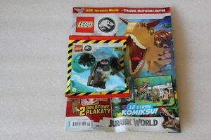 Lego Jurassic World 5/2025 Magazine + Ranger with Helipack and Baby Raptor NEW - Picture 1 of 2