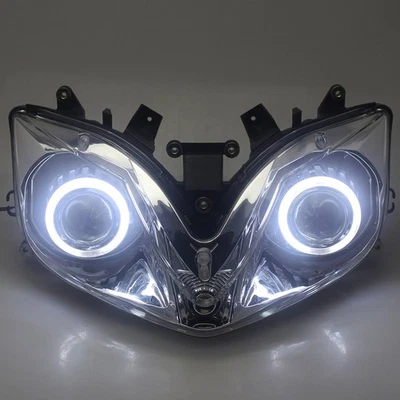 Headlight Fully Assembled Headlamp Projector White For Honda CBR 600 F4i 2001-07 - Image 1 of 4