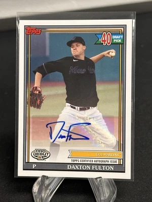 DAXTON FULTON 2021 TOPPS PRO DEBUT AUTOGRAPH MARLINS - Image 1 of 2