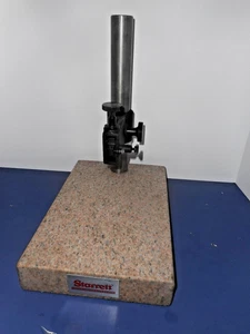 Starrett 653G Pink Granite Comparator Stand w/o Indicator * 2"X8"X12" * USA - Picture 1 of 9