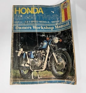 Vintage 1975 Haynes HONDA CB 450 TWINS Owners Workshop Manual 1965 On - Bild 1 von 5