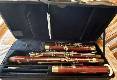 Schreiber S31 professional bassoon. High D+E keys. S/N 36524 Ready to Play! - Image 1 of 4