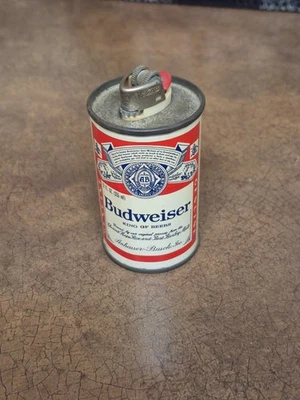 VINTAGE-Budweiser SMALL  BEER CAN Lighter Holder - Image 1 of 4