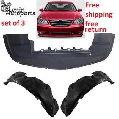 Fender Liner Valance Panel For Chrysler Sebring 2007-10 Front Lh Rh Inner Fender - Image 1 of 4