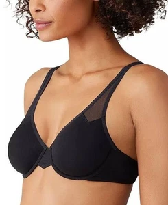Wacoal Body By 2.0 Mesh-Detail Underwire Bra 38DDD Black T-Shirt Bra daily - Picture 1 of 5