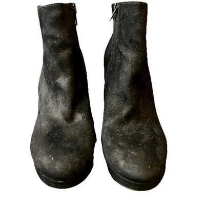 Call IT SPRING Suede Platform Block Heel Witchy Gothic Grunge Ankle Boots 9 - Image 1 of 4