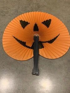 Pumpkin Hand Fan Orange - Picture 1 of 4
