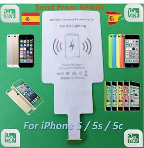 ★ Ultra Thin Qi Wireless Power Charger Charging Receiver for iPhone 5 5S 5C ★ - Imagen 1 de 1