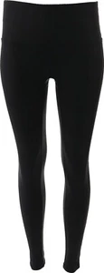 DG2 Diane Gilman Slim Sleek Coated Knit Legging Solid BLACK PXS NEW (395) - Picture 1 of 8