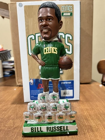 Bill Russell Boston Celtics 11 Championship Rings Bobblehead 144/300 RARE FOCO Cover