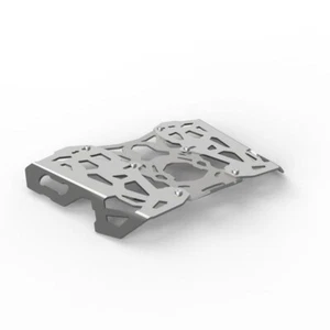 "TOP RACK, SILVER" FIT FOR ROYAL ENFIELD HIMALAYAN 450 - Picture 1 of 6