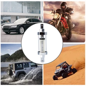 Universal 10mm Racing Ready Inline Fuel Filter Washable Reusable Motorcycle3/8 " - Bild 1 von 15