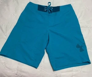 Under Armour Aqua Board Trunks Mens 30 Loose Drawstring Waist Swimming Linerless - Picture 1 of 6