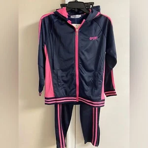 Silver stone sport girls Sz 12 jogger set grey zip up top and pants. NWT - Picture 1 of 8