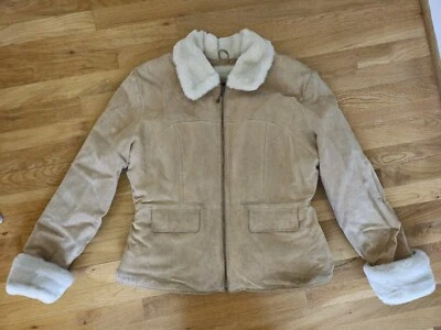 Maxima Wilsons Suede and Faux Fur Lined Jacket Size XL - Image 1 of 4
