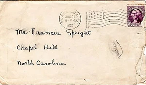 NC Swannanoa 21 giugno 1935 annullamento bandiera americana A14 North Carolina - Foto 1 di 2