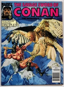Savage Sword of Conan Vol 1 No 184 Apr 1991 (FN+) (6.5) Marvel B&W Magazine - Imagen 1 de 2