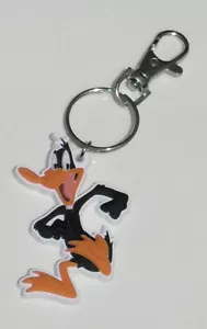 Looney Tunes Keychain -Daffy Duck PVC Rubber Key Ring Warner Bros - Picture 1 of 2