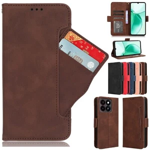 For ZTE Blade A55, Separable Card Slot Leather Wallet Stand Soft Case Cover - Photo 1 sur 29