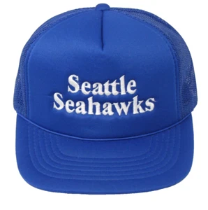 Seattle Seahawks Vintage Trucker SnapBack Hat Youngan mesh - Picture 1 of 8