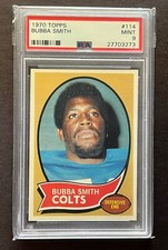 PSA 9 MINT 1970 Topps Bubba Smith Rookie Card #114 