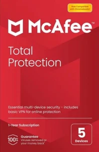 McAfee Total Protection 2025, 5 Devices, 1 Year for PC | Mac | Android | iOS - Picture 1 of 1