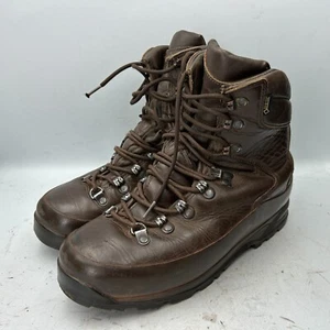 British Army Brown Leather Iturri Goretex Cold Weather Combat Boots Size 8M #281 - Picture 1 of 11