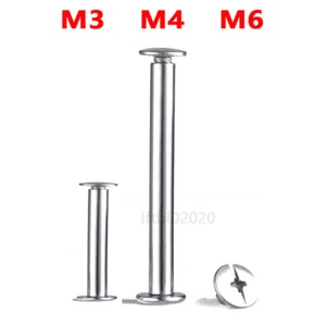 M3 M4 M6 TORNILLOS CHICAGO LIBRO ENCUADERNACIÓN A2 ACERO INOXIDABLE - Imagen 1 de 5
