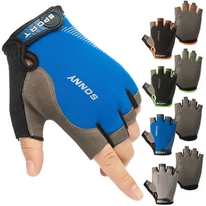 Fahrrad Halbfinger Handschuh Outdoor Kletterhandschuhe Sommer Sporthandschuhe DE - Bild 1 von 16