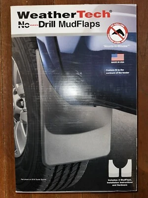 WeatherTech No-Drill MudFlaps - 120085 - Black Missing Screws Chevy Colorado - Image 1 of 4