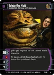 STAR WARS FREE RETURN THE JEDI BOOSTER + JABBA THE HUTT (A) FOIL NM scratches - Picture 1 of 2