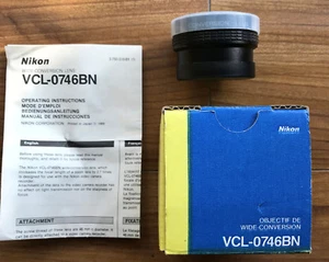 VCL-0746BN Nikon Japan Wide Conversion Lens  - Picture 1 of 10