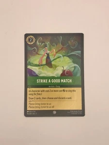 Disney Lorcana: Into the Inklands Strike A Good Match 96/204 Common NON-FOIL - Picture 1 of 2