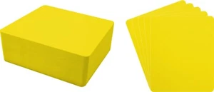 (100) CD Jewel Case Box Bin Divider Cards 5-5/8"x6-3/4" Yellow HEAVY DUTY 30mil - Imagen 1 de 2