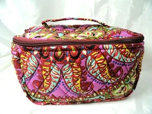 Vera Bradley's TRAVEL COSMETIC MAKEUP BAG, CASE in RESORT MEDALLION Pattern, NWT - Picture 1 of 9