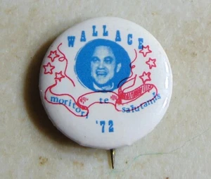 George Wallace 1972 campagna spilla bottone politico - Foto 1 di 1