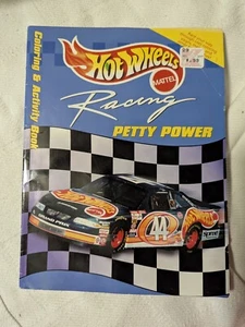 Hot Wheels Mattel Racing Petty Power Coloring Activity Book Kyle Petty Unused - Picture 1 of 5