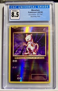 2016 Pokemon XY Evolutions  Mewtwo Reverse Holo #51  NM/MINT+ CGC 8.5 - Picture 1 of 2
