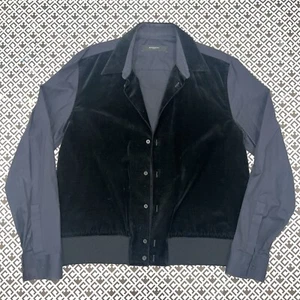 Givenchy PARIS Black Wool Collar Button Up Track Jacket Size 41 Chest (16 Neck) - Picture 1 of 10