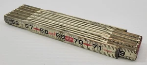 PV) Cinta métrica plegable de madera vintage Lufkin 72" EE. UU. - Imagen 1 de 9