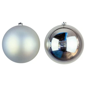 Set di palline in argento 20 cm lucido/opaco (20 pezzi) - Foto 1 di 1