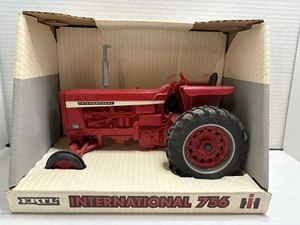 Vtg Ertl International Tractor 756 Scale 1/16 Case IH Die-Cast Metal Collectible - Picture 1 of 3