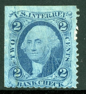 USA 1862 Washington 2¢ Revenue  1st Issue  Sc R5b VFU D695 - Picture 1 of 6