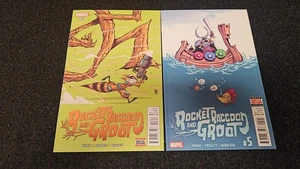 2016 Marvel Comics Rakete Waschbär und Groot Lot (#3, 5) Sehr guter Erhaltungszustand/NM Skottie Young - Bild 1 von 1