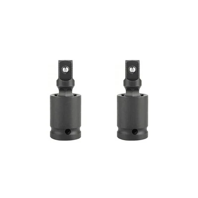 2 Pack 1/4 Inch Universal Joint Swivel Socket Adapter Impact Socket Extension - Image 1 of 4