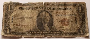 1935 A $1 Hawaii Silver Certificate Note, Washington One Dollar Bill - Picture 1 of 2