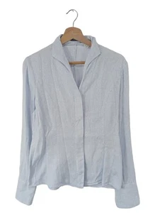 VAN LAACK Camisa de manga larga Mujeres Talla EU 36 azul-blanco elegante - Imagen 1 de 5