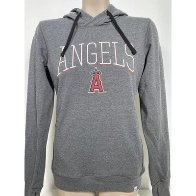 Sudadera con capucha gris para mujer Los Angeles Angels MLB '47 PEQUEÑA Foto 1 de 4