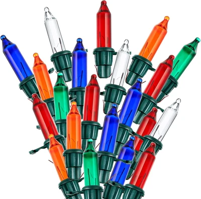 Mudder 100 unidades luces de árbol de Navidad bombillas de repuesto mini incandescente Chris Foto 1 de 4