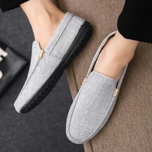 Fashion Men Casual Shoes Loafers Breathable Comfort Slip-on Flats Driving Shoes - Picture 1 of 15